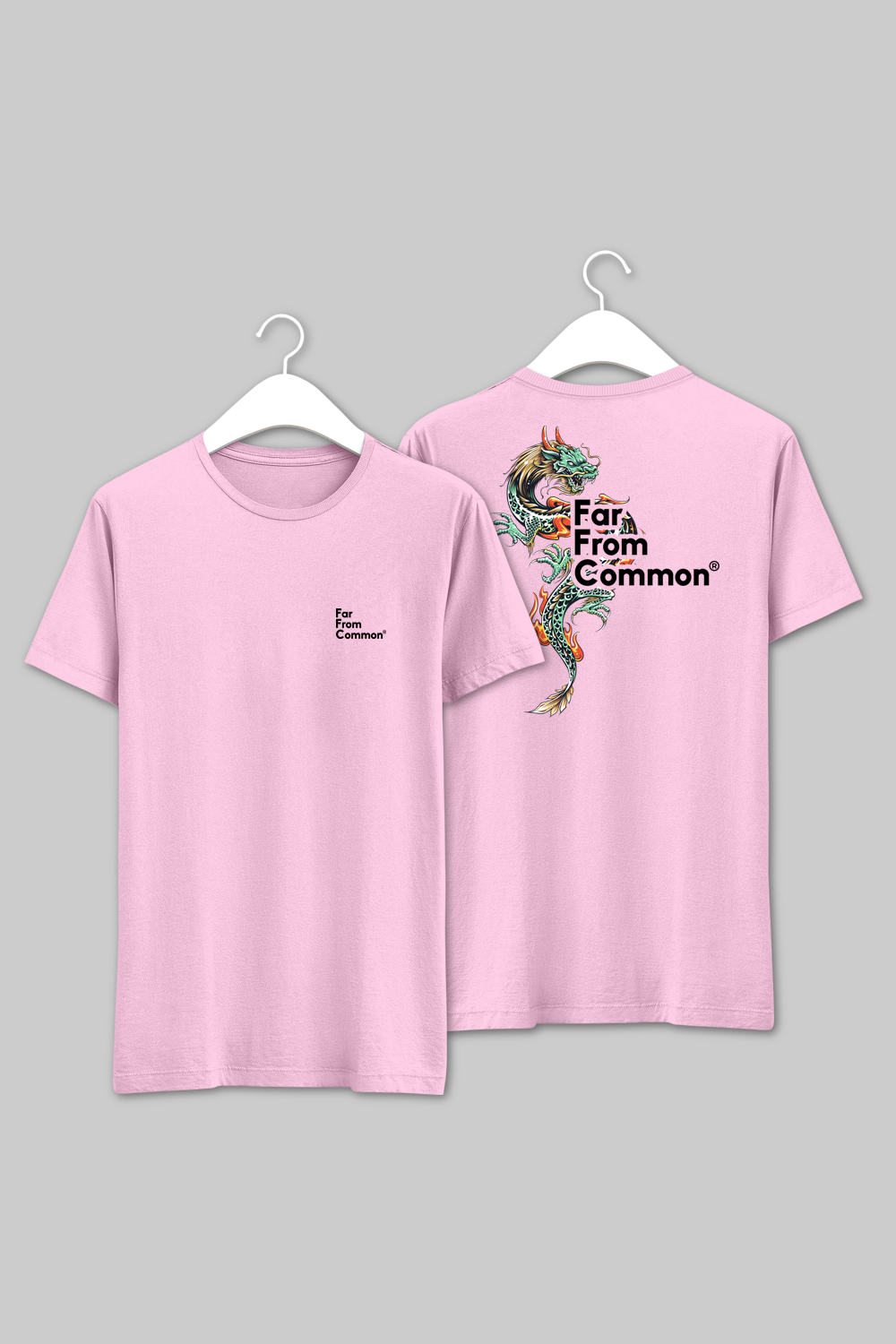 Dragon Unisex Light Pink T-shirt