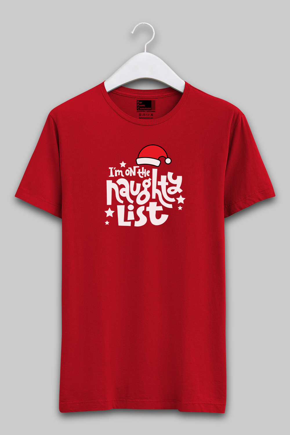 Naughty List Red Unisex T-shirt