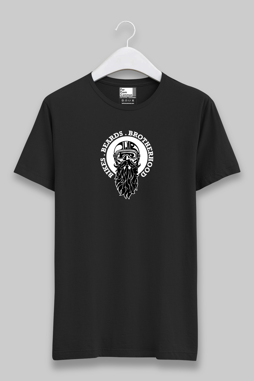 Bikers and Beards Black Unisex T-shirt