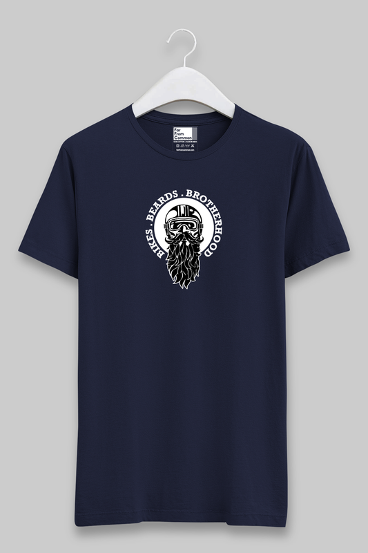 Bikers and Beards Navy Blue Unisex T-shirt
