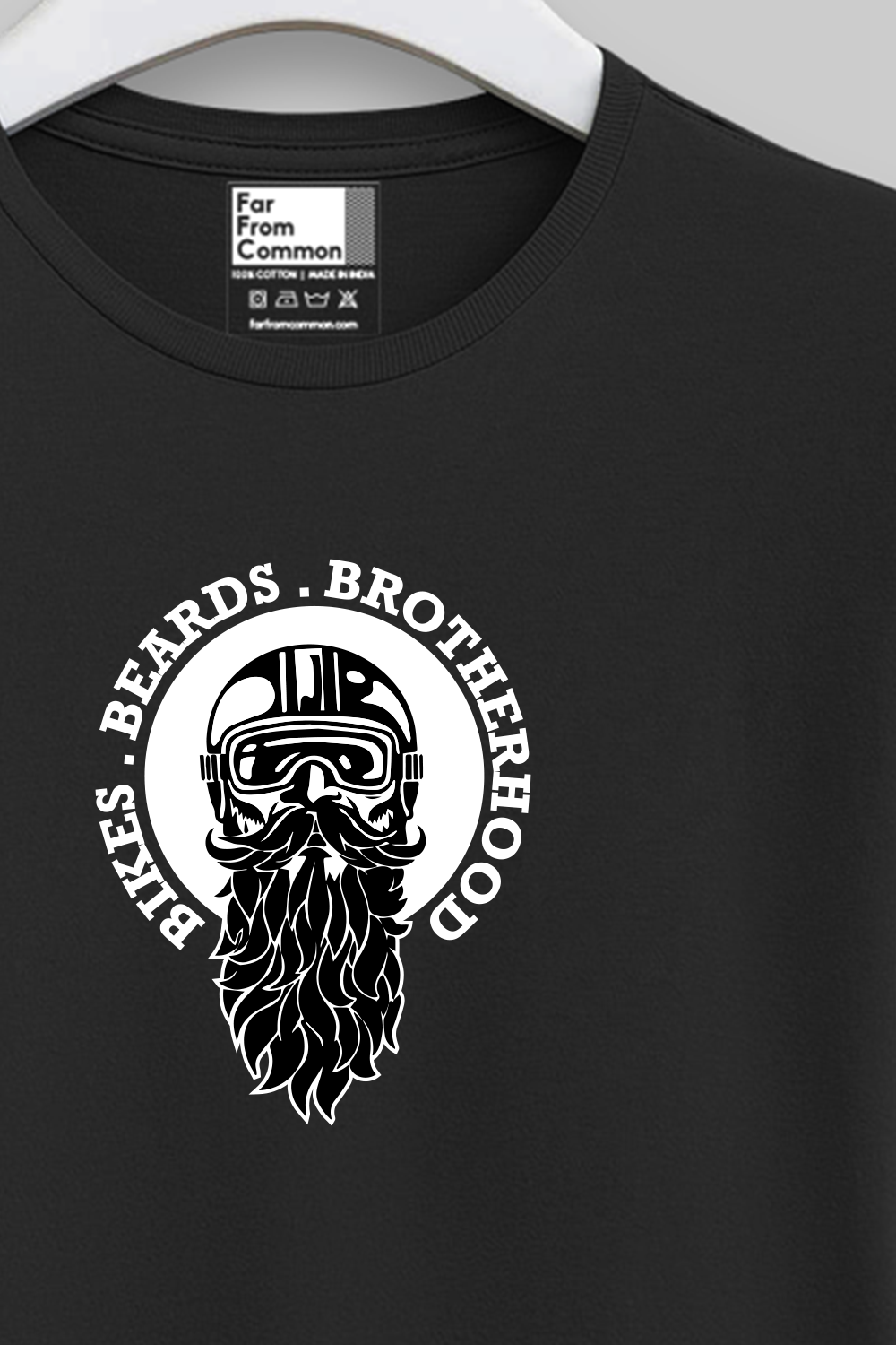 Bikers and Beards Black Unisex T-shirt