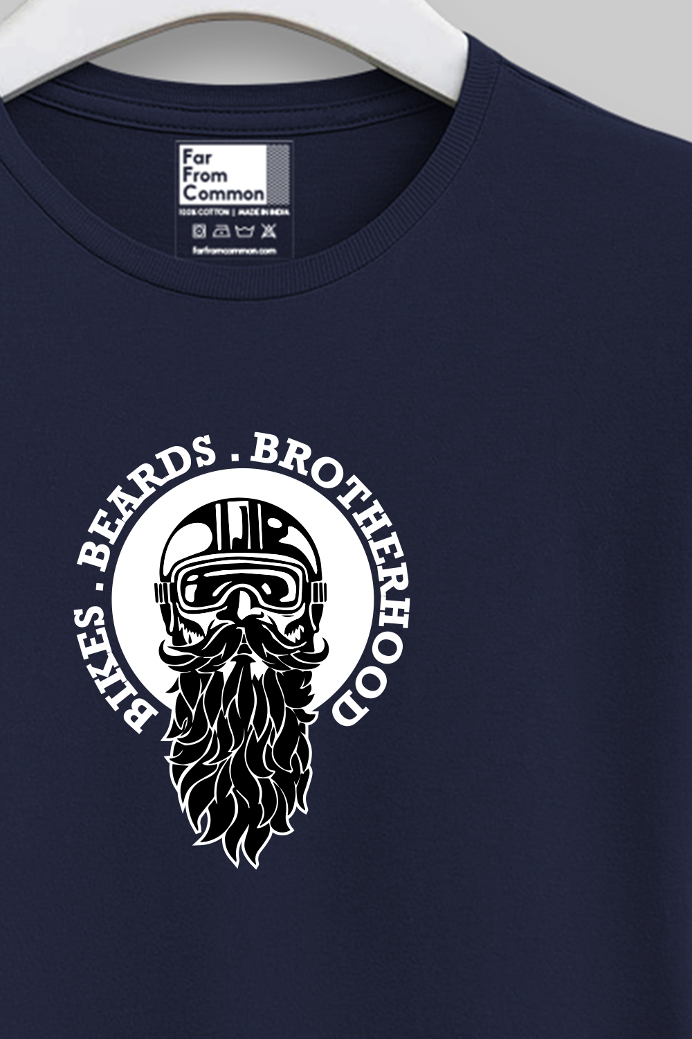 Bikers and Beards Navy Blue Unisex T-shirt