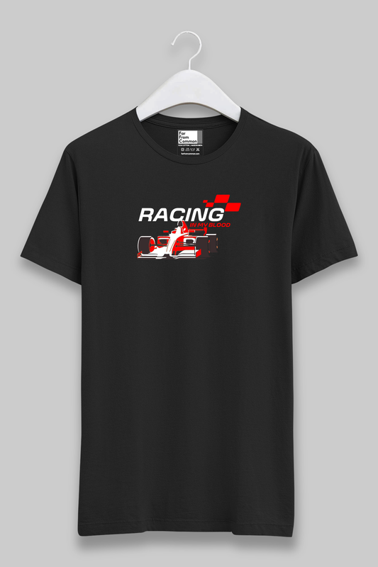 Racing Black Unisex T-shirt