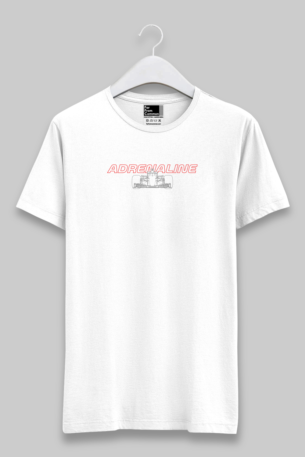 Adrenaline White Unisex T-shirt