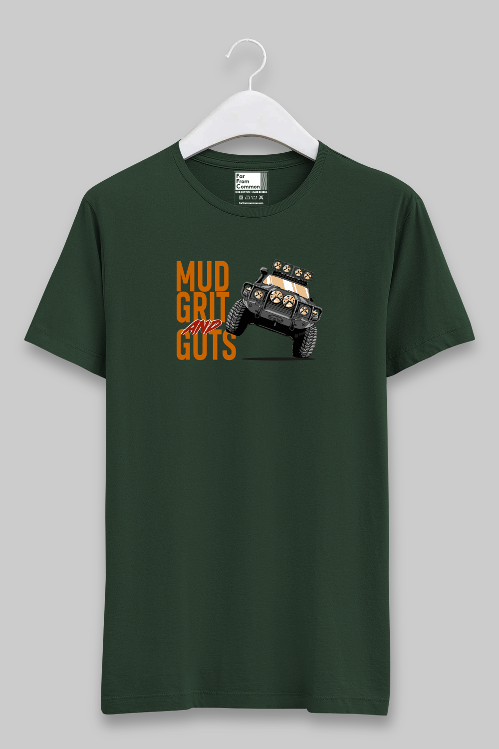 Mud Grit and Guts Olive Green Unisex T-shirt