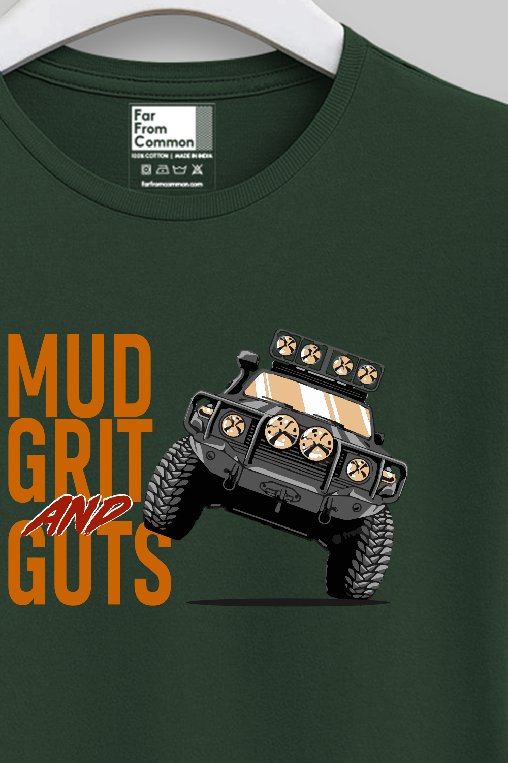 Mud Grit and Guts Olive Green Unisex T-shirt