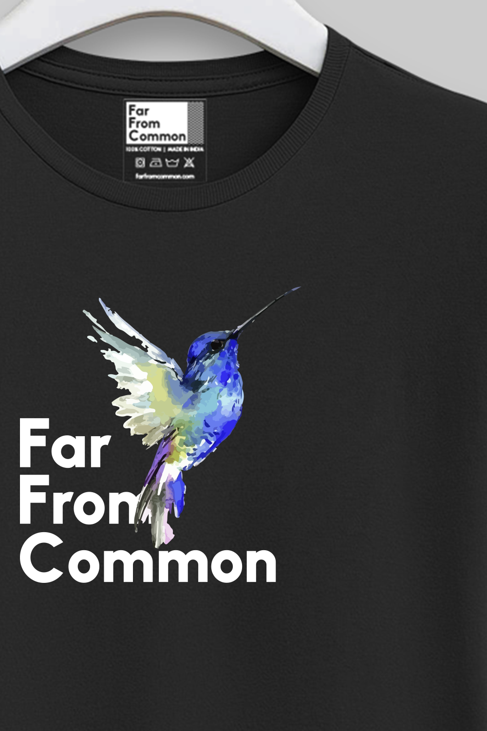 Hummingbird Unisex Black T-shirt