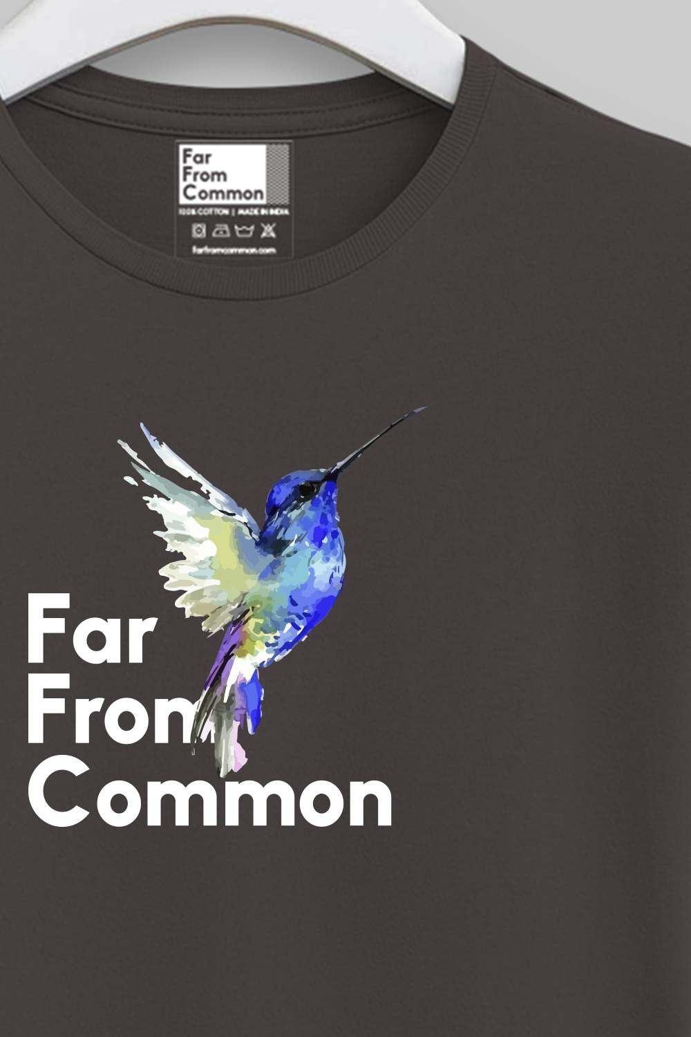 Hummingbird Unisex Charcoal Grey T-shirt