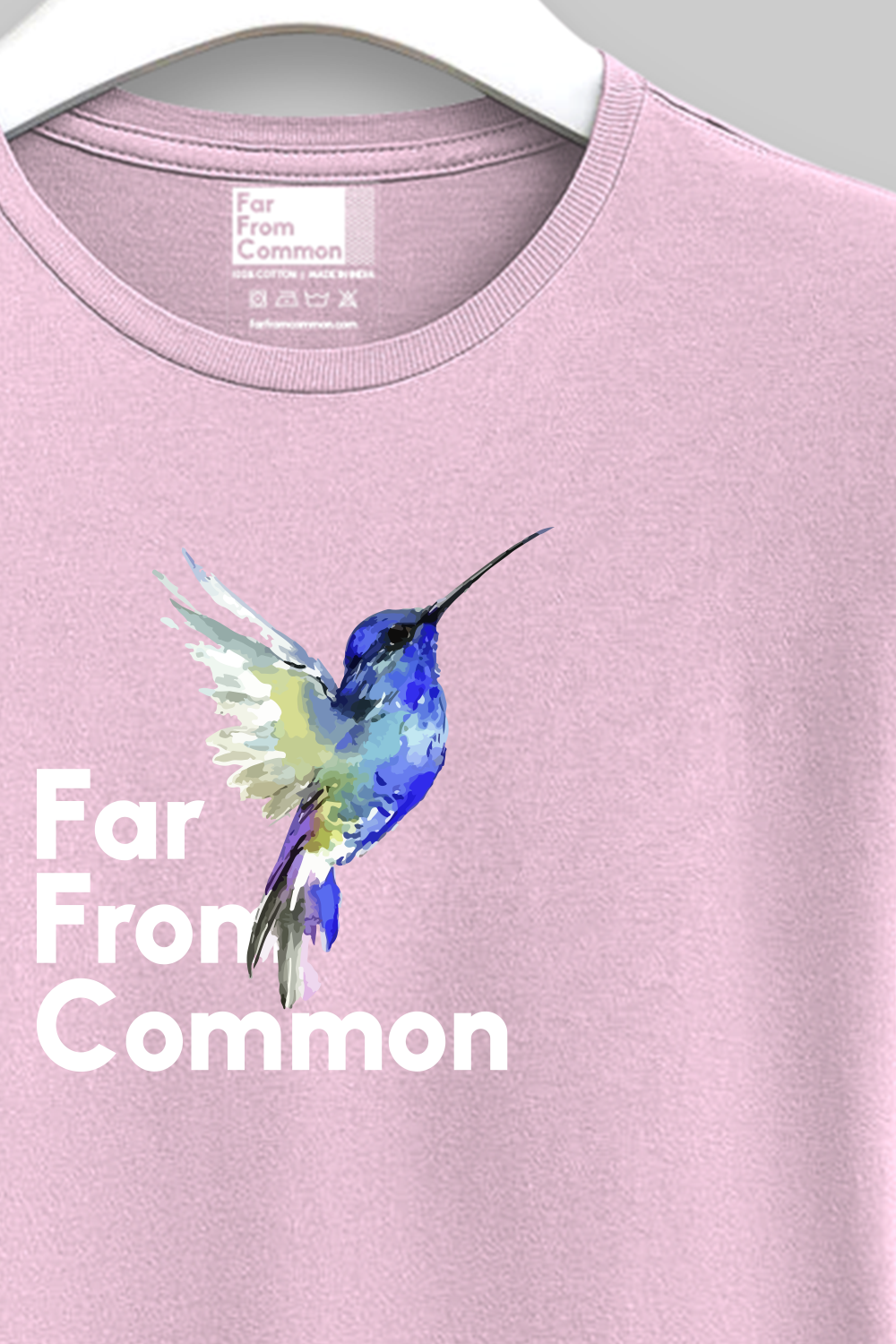 Hummingbird Unisex Light Pink T-shirt