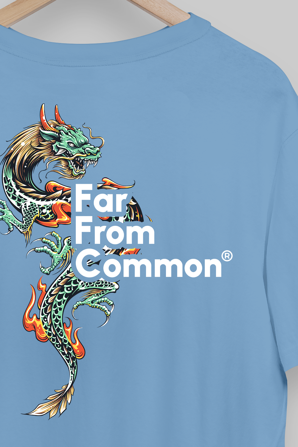 Dragon Baby Blue Oversized T-shirt