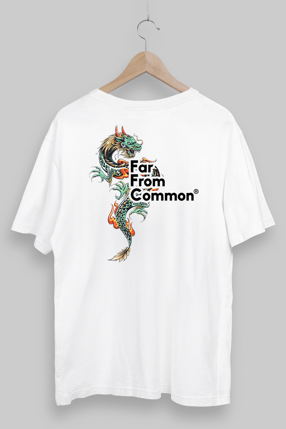 Dragon White Oversized T-shirt