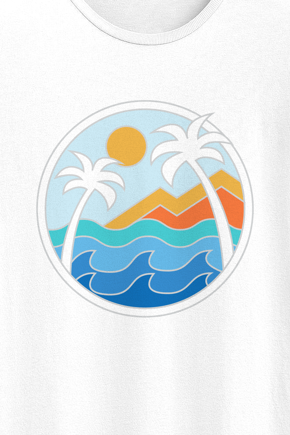Beachy Vibes White Unisex T-shirt
