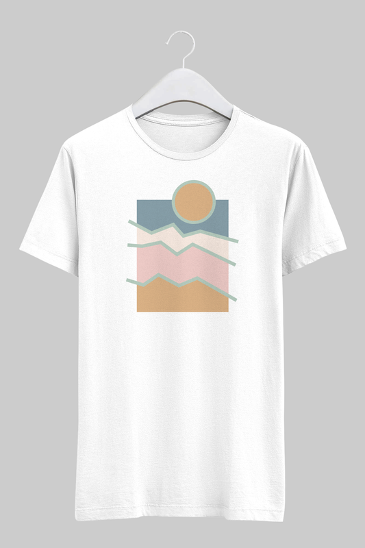 Summer Pastels White Unisex T-shirt