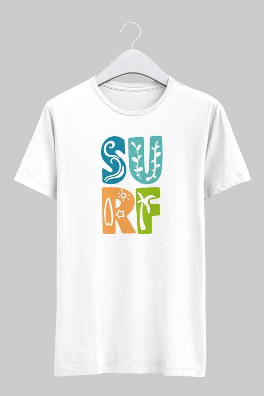 Surf Squad White Unisex T-shirt