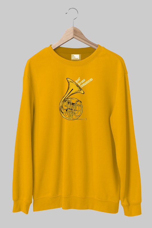 Horn Unisex Golden Yellow Sweatshirt