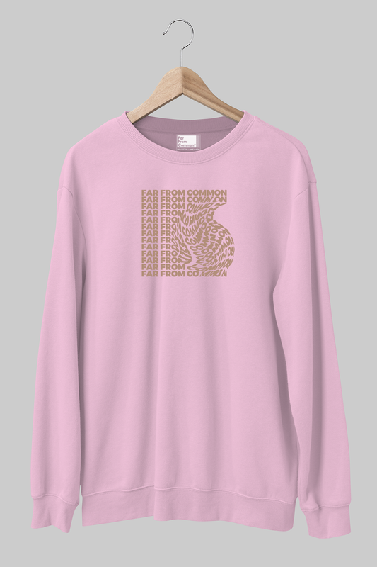 Warp Unisex Light Pink Sweatshirt