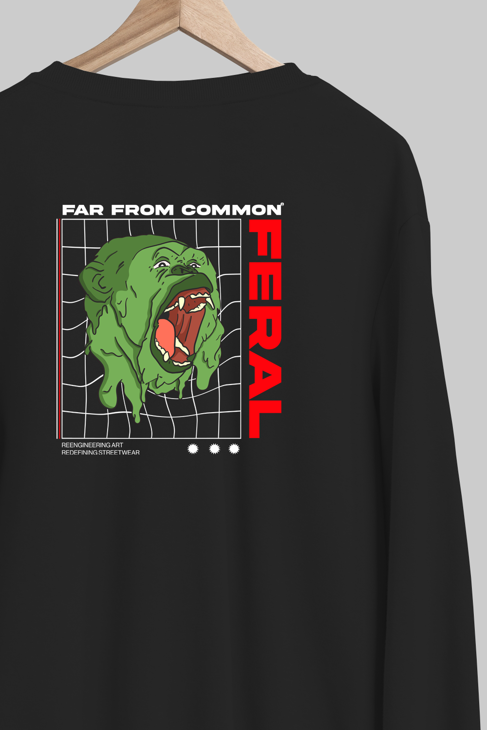 Feral Black Unisex Sweatshirt