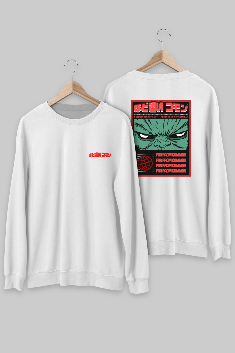 Green Menace White Unisex Sweatshirt