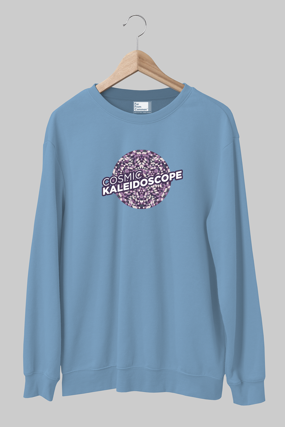 Cosmic Kaleidoscope Baby Blue Sweatshirt