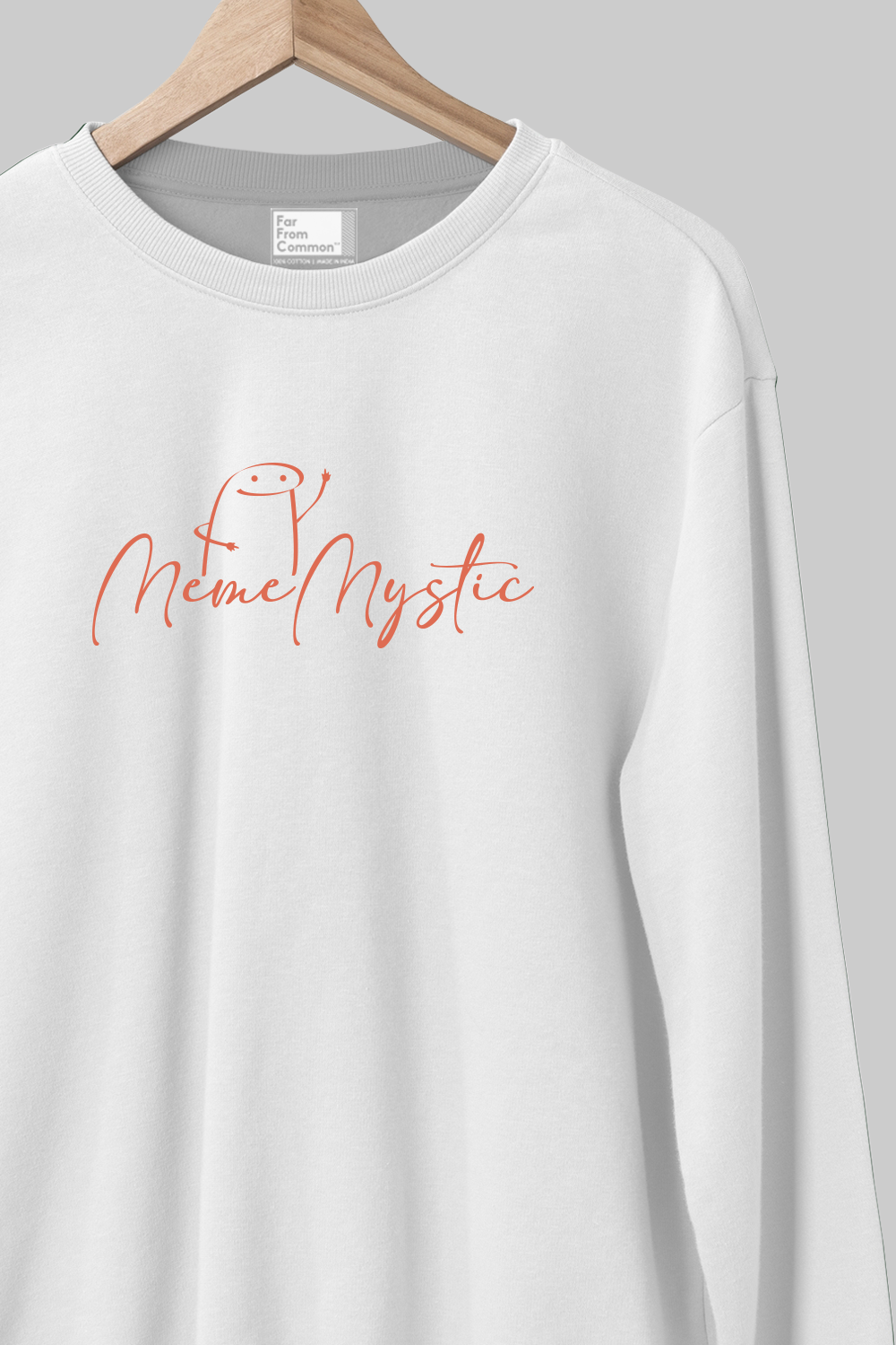 Meme Mystic White Sweatshirt