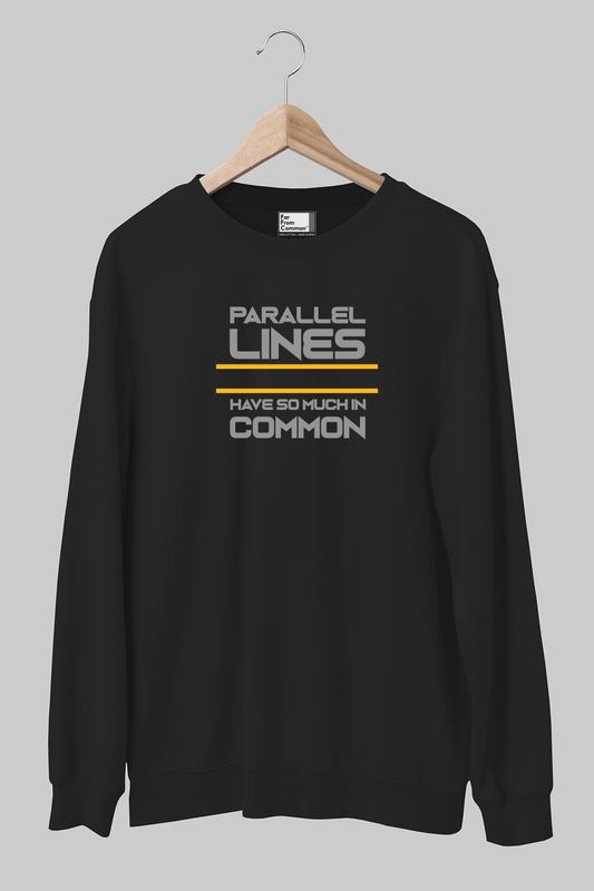 Parallel Lines Black Sweatshirt