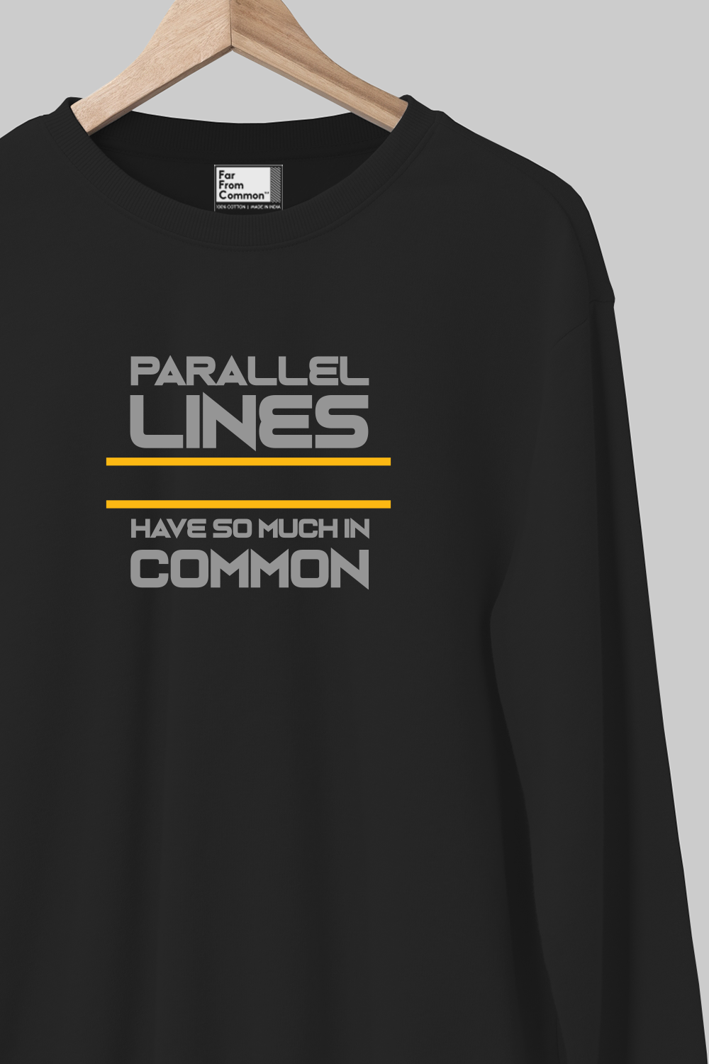 Parallel Lines Black Sweatshirt