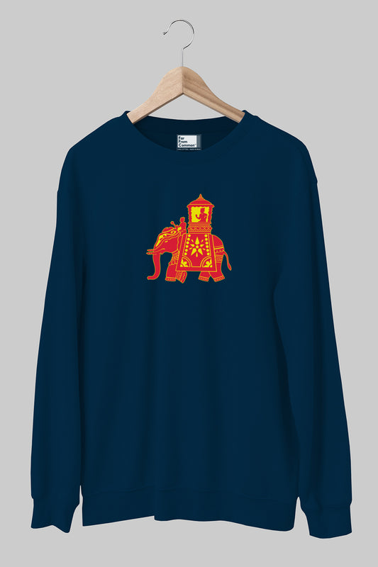 Gajendra Navy Blue Unisex Sweatshirt