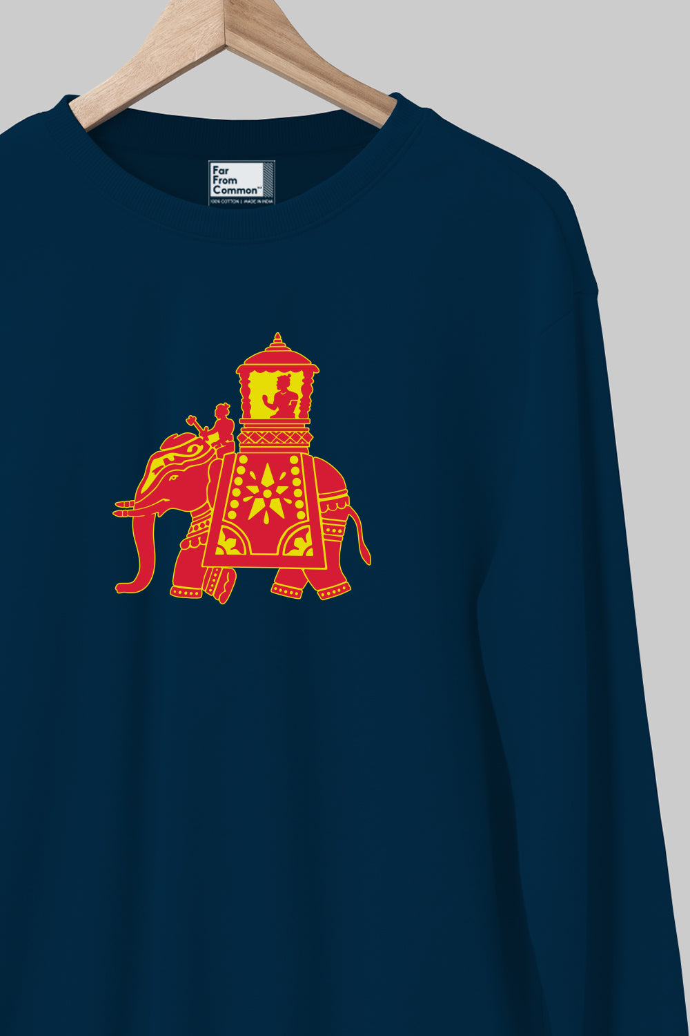 Gajendra Navy Blue Unisex Sweatshirt