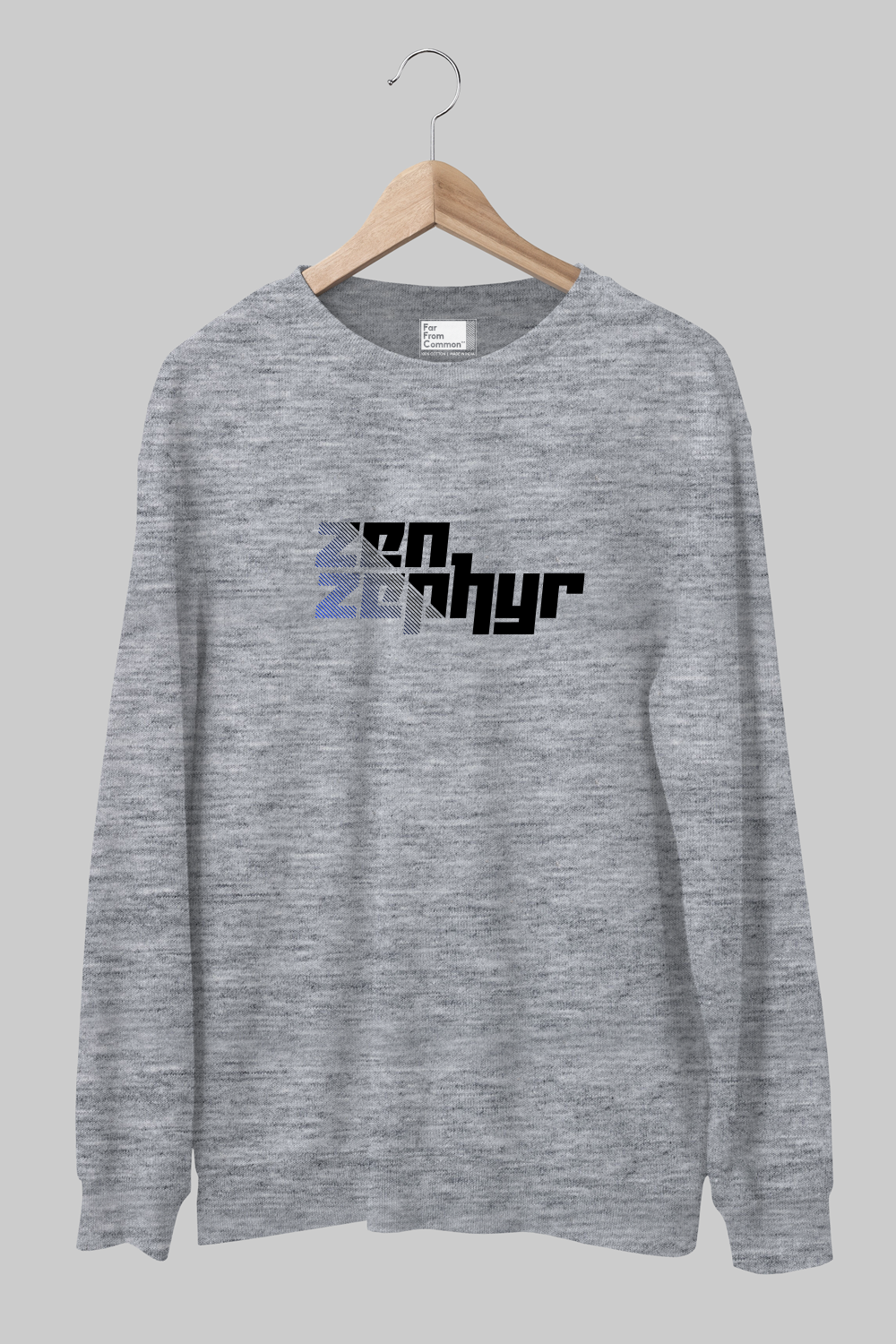 Zen Zephyr Melange Grey Sweatshirt