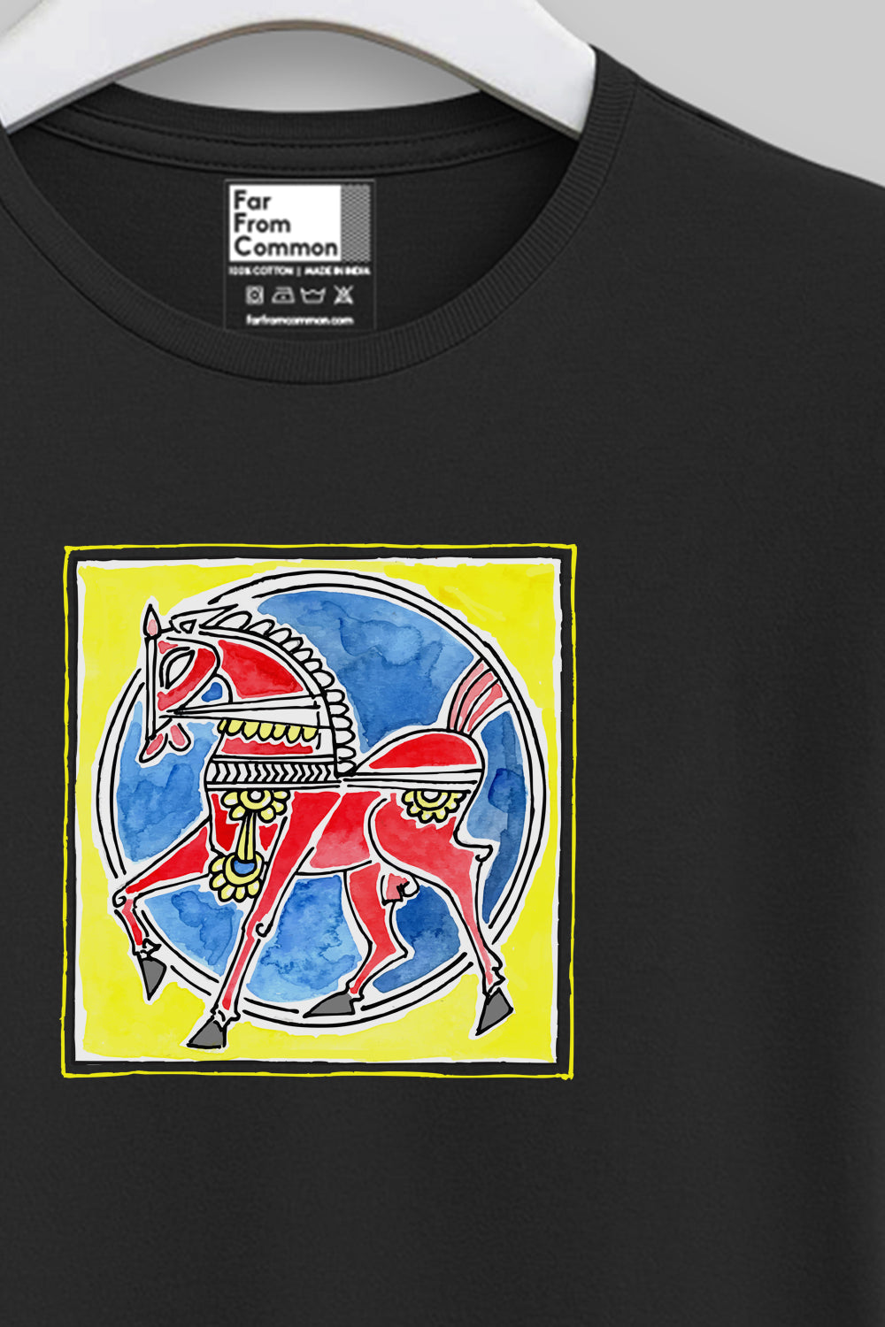 Majestic Horse Black Unisex T-shirt