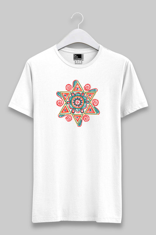 Trikona White Unisex T-shirt