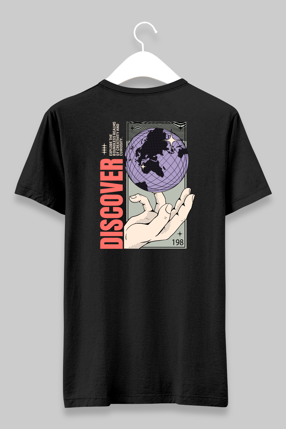 Discover Black Unisex T-shirt