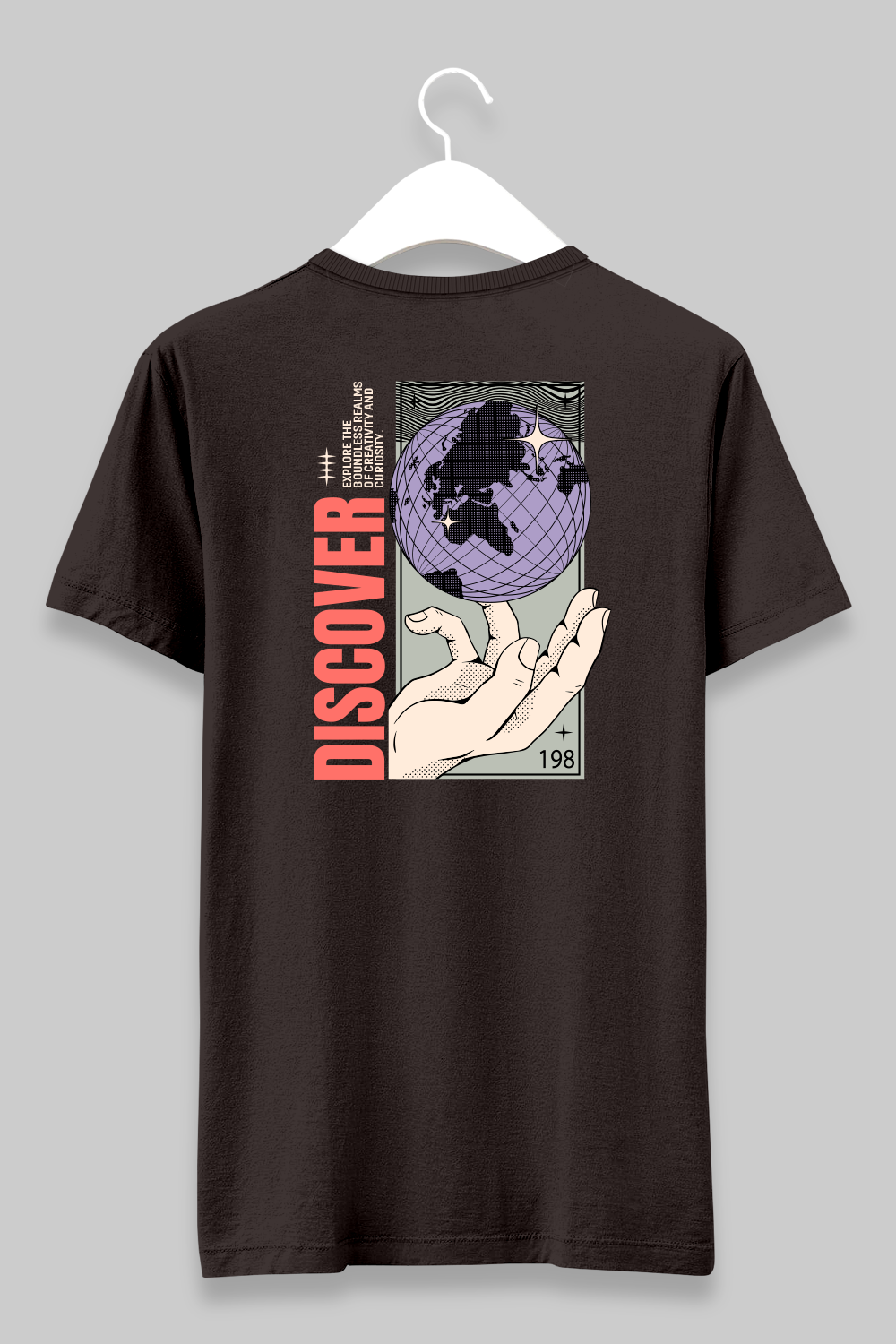 Discover Charcoal Grey Unisex T-shirt
