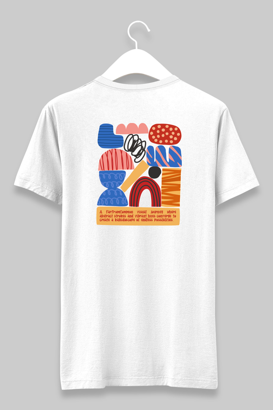 Kaleidoscope White Unisex T-shirt