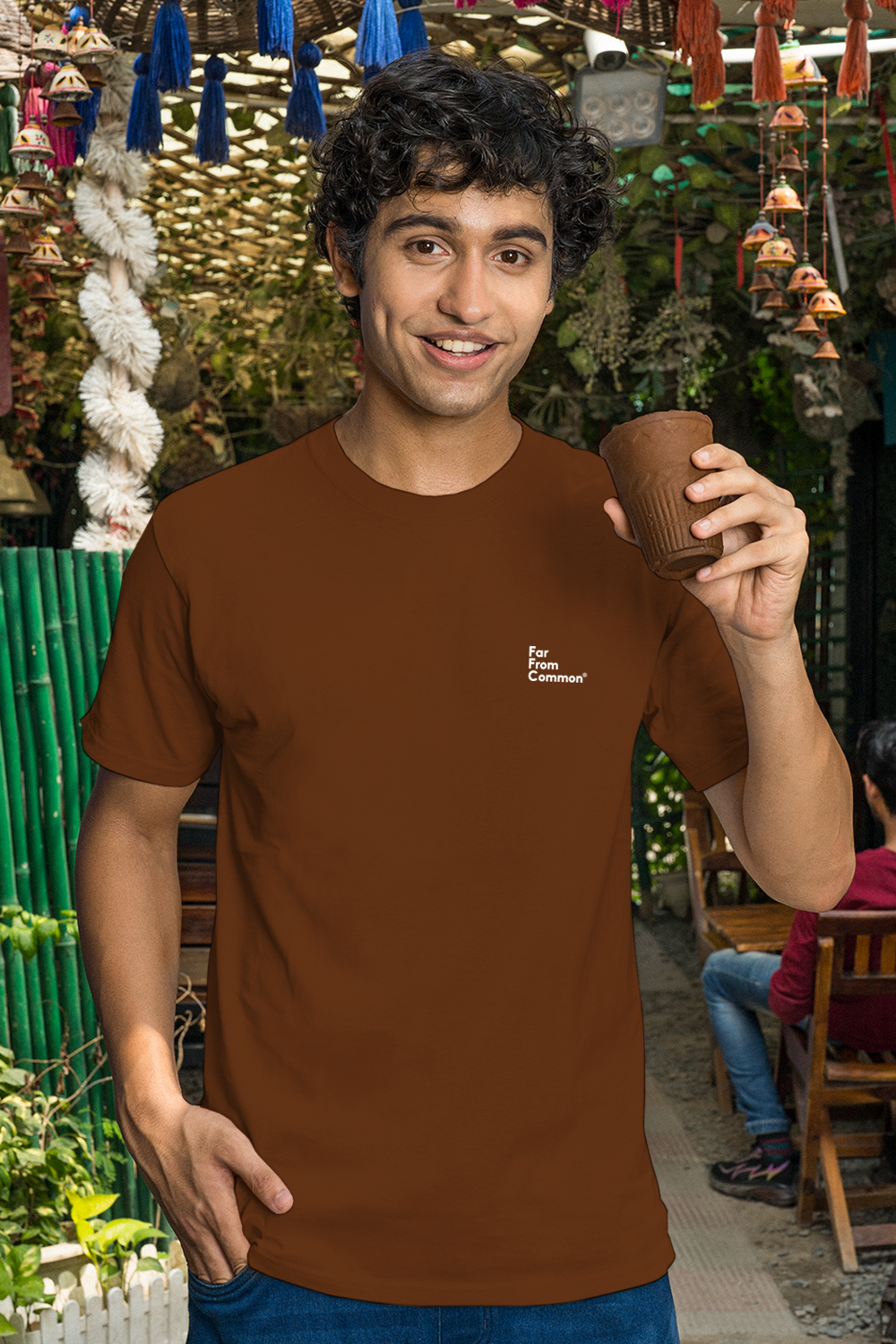 Unisex Basics T-shirt Coffee Brown