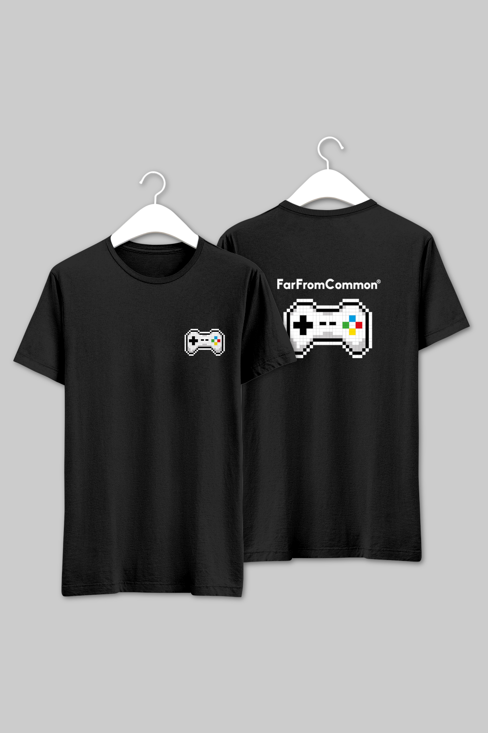 Pixel Controller Black Unisex T-shirt
