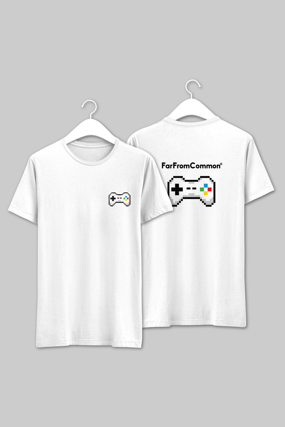 Pixel Controller White Unisex T-shirt