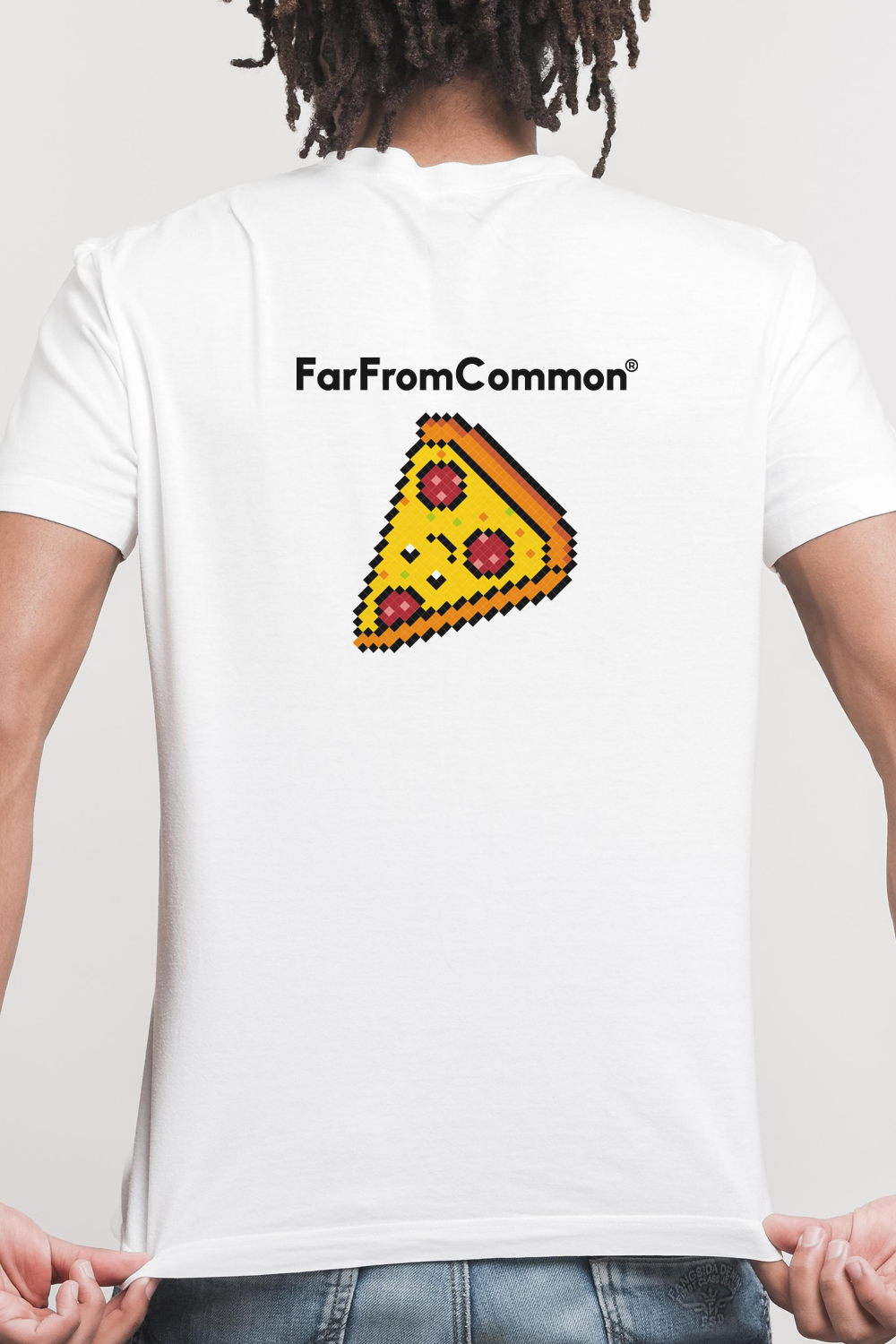 Pixel Pizza White Unisex T-shirt