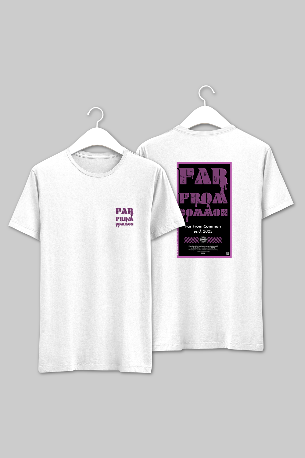 Purple Sludge White Unisex T-shirt