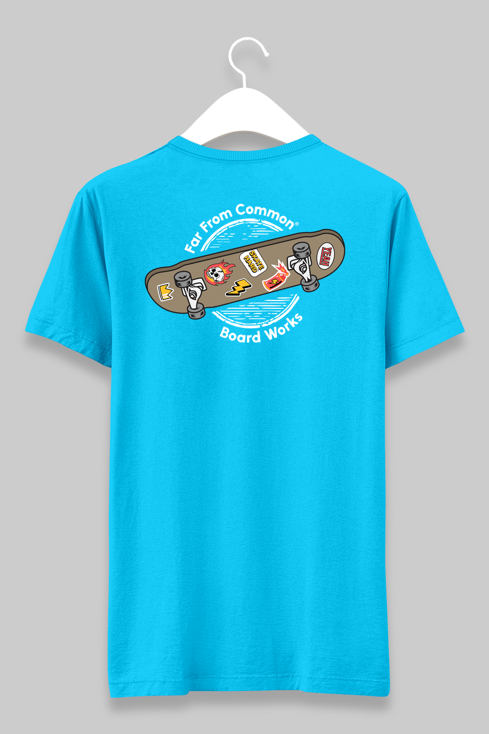 Skateboard Works Unisex Sky Blue T-shirt
