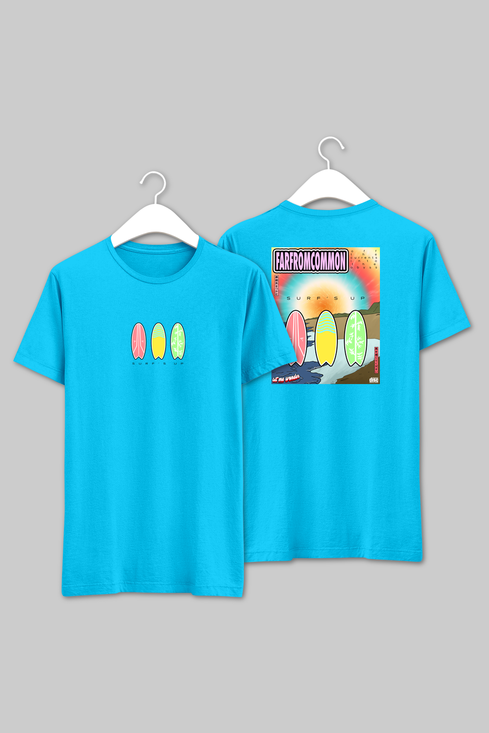 Surfs Up Sky Blue Unisex T-shirt