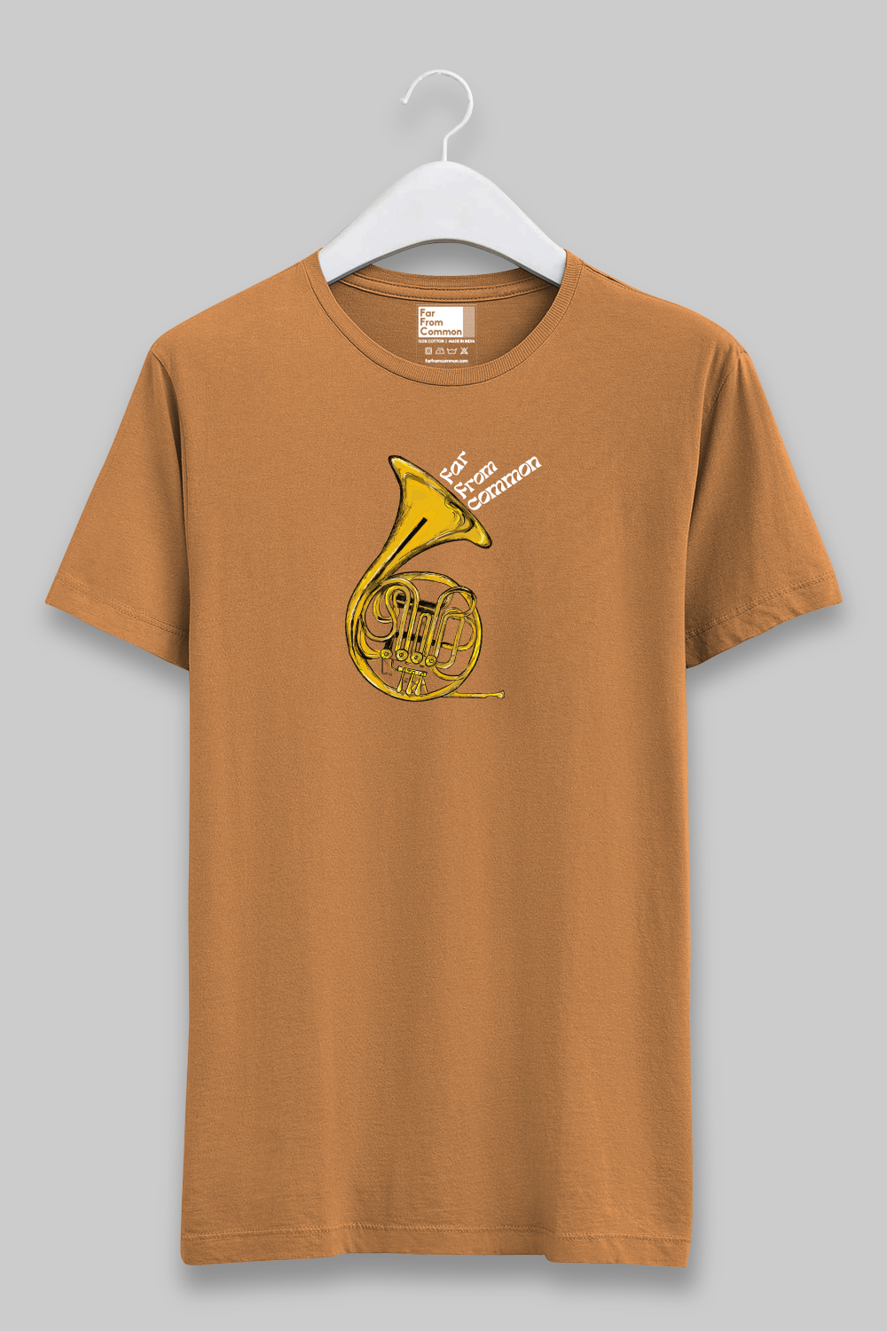 Horn Unisex Mustard Yellow T-shirt